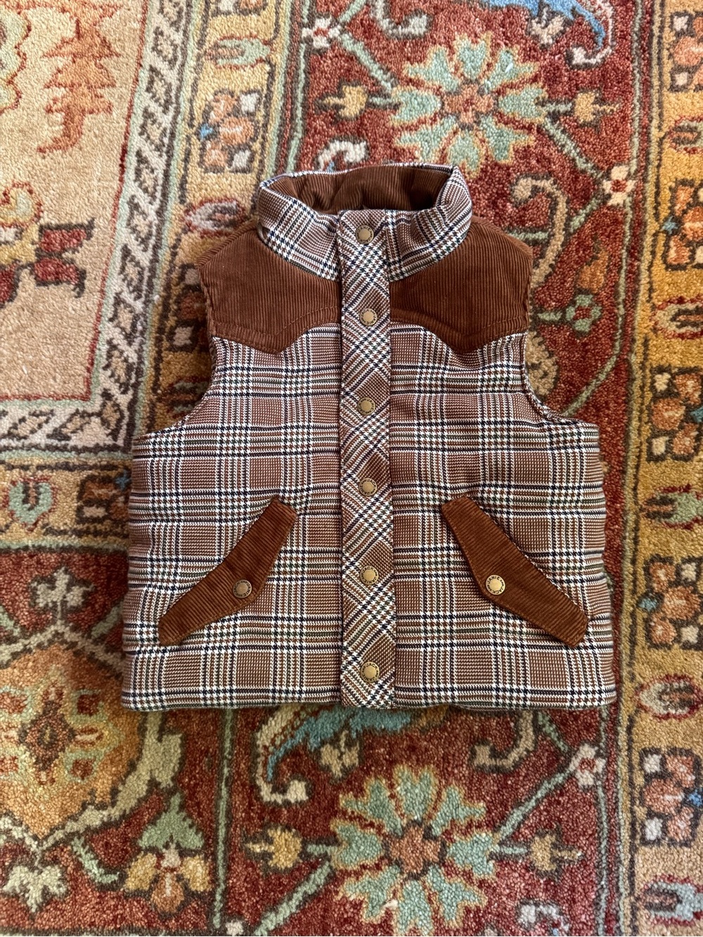 Janie and Jack The Western Plaid Vest